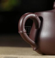 《秀竹壺》宜興名家紫砂壺助理工藝美術師手工紫泥泡茶壺茶具家用套裝