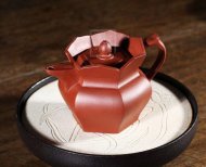 《僧帽》宜興紫砂壺工藝美術師手工茶壺茶具底槽青僧帽