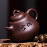 《葫蘆》宜興助理工藝美術(shù)師手工紫砂壺茶壺具紫泥葫蘆