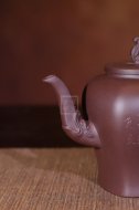 《威震四方》宜興紫砂壺名家工藝美術師全手工泡茶壺茶具楊國琴老師大廠拼紫泥