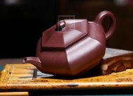 《六方》宜興紫砂壺工藝美術師純手工紫泥泡茶壺六方茶具