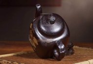 《柴燒龍騰盛世》宜興紫砂壺宮燈高級工藝美術師手工黃龍山底槽青壺家用高級工藝美術師茶壺套裝精品