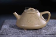 《子冶石瓢》宜興紫砂壺實力派名家手工石瓢黃段