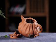 《南瓜》宜興紫砂壺名家全手工泡茶壺高級工藝美術師大師降坡泥南瓜