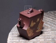 《山水龍泉》宜興紫砂壺純手工高級工藝美術師底槽青茶具