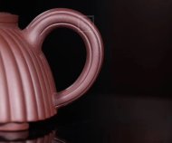 《獅韻》宜興紫砂壺名師工藝美術師手工底槽青金絲西施泡茶壺