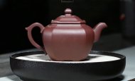 《福臨八方》宜興紫砂壺工藝美術師手工紫泥福緣八方泡茶壺茶具