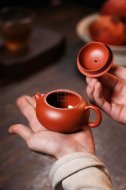 《扁西施》紫砂壺宜興實(shí)力派名家手工小煤窯朱泥西施泡茶壺茶壺