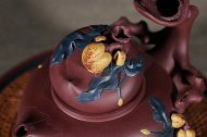 《多子多福》宜興紫砂壺高級工藝美術師純手工底槽青中壺茶具泡茶壺創新壺