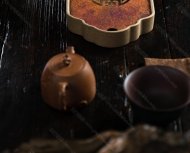 柴燒方型銅片干泡臺