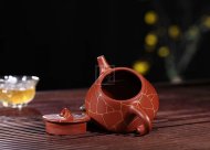 《金絲石瓢》宜興紫砂壺工藝美術師手工大師大紅袍泡茶器石瓢