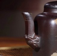 《柴燒龍騰盛世》宜興紫砂壺宮燈高級工藝美術師手工黃龍山底槽青壺家用高級工藝美術師茶壺套裝精品