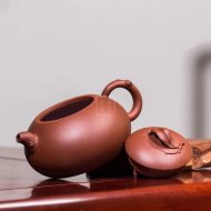 《桃情》紫砂壺宜興工藝美術師純手工清水泥泡茶壺