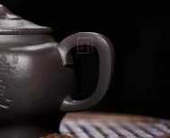 《靜思》純手工紫砂壺工藝美術(shù)師全手工宜興金降破還原燒茶壺名家花器