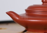 《虛扁》宜興紫砂壺助理工藝美術師全手工大紅袍泡茶壺虛扁茶具