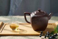 《松風(fēng)煮茗》宜興紫砂壺茶壺高級(jí)工藝美術(shù)師手工紫泥