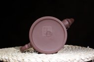 《竹節(jié)壺》宜興紫砂壺助理工藝美術(shù)師手工竹節(jié)壺紫泥