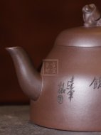 《清飲》宜興紫砂壺助理工藝美術師手工紫泥創新泡茶壺茶具