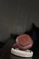 《四方雅竹》宜興紫砂壺工藝美術師手工茶壺四方老師底槽青壺