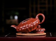《合菱》宜興紫砂壺合菱助理工藝美術師手工大紅袍泥壺家用助理工藝美術師茶壺套裝精品