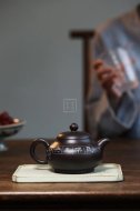 《長樂》紫砂壺中國工藝美術大師全手工純制壺黑泥