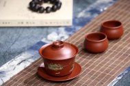 《山水如畫(huà)》宜興紫砂壺全手工朱泥茶具茶壺