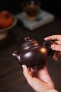 《大度》宜興工藝美術(shù)師手工創(chuàng)新壺紫砂壺茶壺茶具紫泥