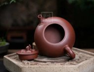 《海棠》宜興純手工紅皮龍茶壺紫砂茶具