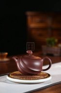 《博海浪擊》宜興紫砂壺工藝美術師手工茶壺紫泥創新壺