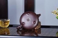 《竹節石瓢》宜興紫砂壺石瓢高級工藝美術師手工紅砂紫泥茶壺茶具