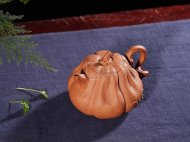 《南瓜》宜興紫砂壺名家全手工泡茶壺高級工藝美術師大師降坡泥南瓜