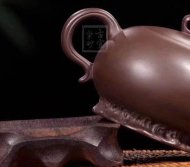 《葉下塘秋》宜興工藝美術師手工紫砂壺茶壺老師制紫泥